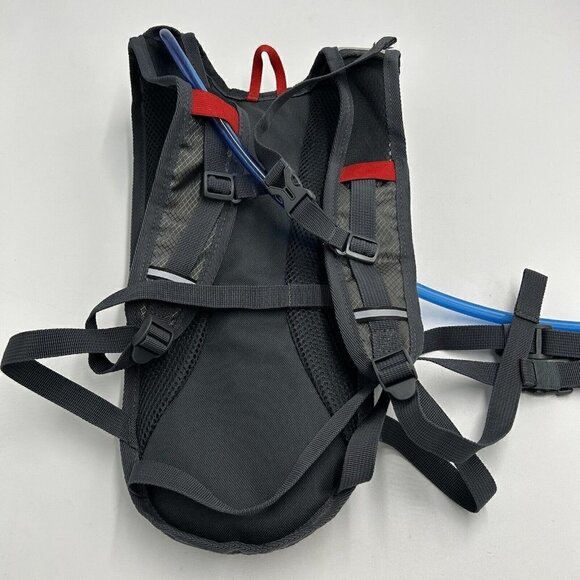 Glacier Peak Hydration Pack Backpack Slightly Used W/Bladder Gray Red - Picture 6 of 8